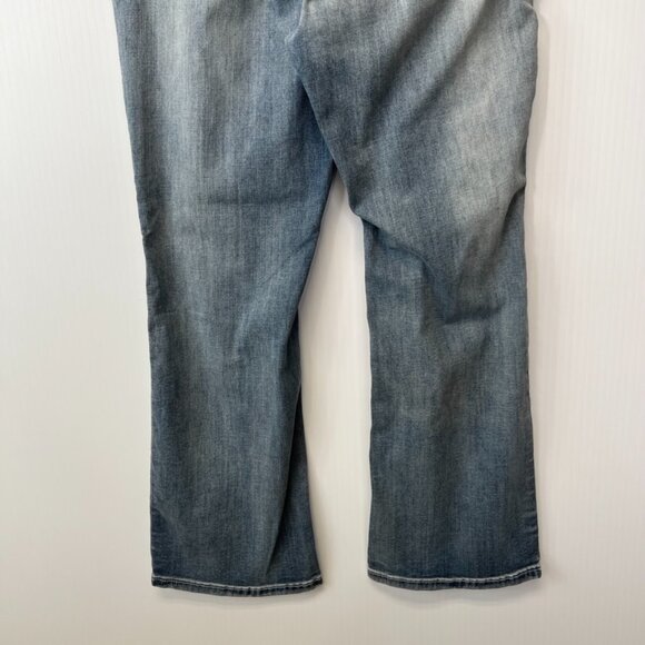 Seven7 Jean Women 18 Plus Boot Cut Mid 38x32 Distress Denim Luxe Retro Core Ex - Picture 10 of 16
